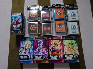 ドラゴンボールスーパーカードゲーム　覚醒の鼓動1BOX　スタートデッキ４種　スリーブ４種　未開封品未使用セット