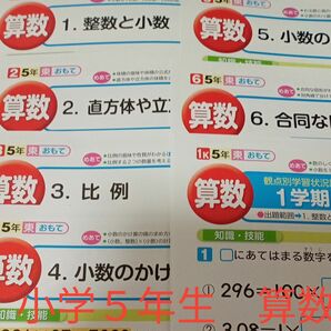 小学５年生　算数　東京書籍　教育同人社　予習　復習　カラープリント　テスト　家庭学習　対策