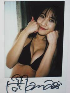 [ Okamoto ..] with autograph raw Cheki ( site Cheki )6*[.. reji strike .] buy privilege * great popularity bikini model san!