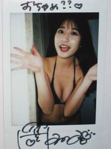 [ Okamoto ..] with autograph raw Cheki ( site Cheki )7*[.. reji strike .] buy privilege * great popularity bikini model san!