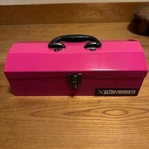 アストロプロダクツ 山型 ピンク 道具箱 ツールボックス DIY _画像1