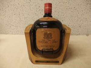 0440174w【SUNTORY WHISKY 大瓶 ディスプレイ 空瓶 ボトルスタンド 4000ml】スタンド30.5×17×H22.5cm程度/サントリーオールドウイスキー