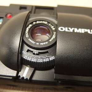 0440404w【OLYMPUS XA オリンパス コンパクト フィルムカメラ+エレクトロニクフラッシュA16】ジャンク品/通電NG/収納ケース付の画像3