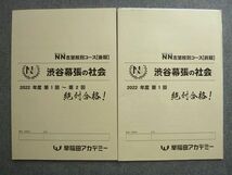 WL72-052 早稲田アカデミー 2022年度 NN志望校別コース 渋谷幕張の社会 未使用 前/後期 計2冊 08 S2B_画像1