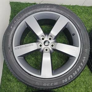 現行 DEFENDER 純正 22インチ タイヤ付 5スポークホイール 9J +43 スタッドレスタイヤ 285/45R22の画像2