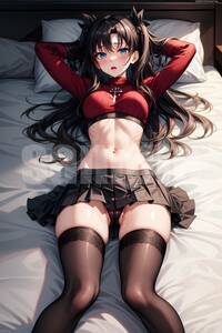 D328　遠坂凛 Fate/stay night 光沢紙 同人 tohsaka rin