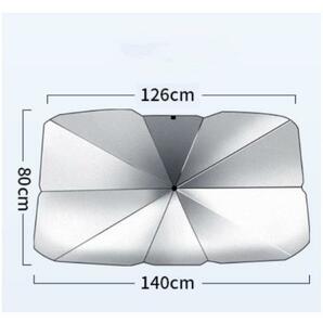 レクサス 簡単装着 車用サンシェード 折りたたみ式 傘型 日よけ フロントガラス 遮光 遮熱 紫外線カット収納ポーチ 車中泊 の画像8