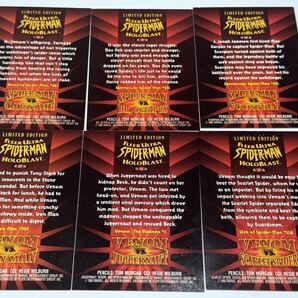 1995 Spiderman Fleer Ultra Holoblast Limited Edition #1-#6 コンプ スパイダーマン 当時もの レトロ カード トレーディングの画像5