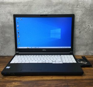 1円～ ●富士通 LIFEBOOK A746/P / Core i7 6600U (2.60GHz) / メモリ 8GB / SSD 256GB / DVD / 15.6型 フルHD (1920×1080) / Win10 Pro