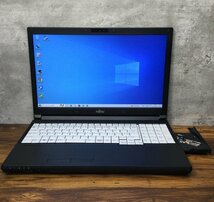 1円～ ●富士通 LIFEBOOK A746/P / Core i7 6600U (2.60GHz) / メモリ 8GB / SSD 256GB / DVD / 15.6型 フルHD (1920×1080) / Win10 Pro_画像1