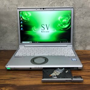 1円～ ●Panasonic LET'S NOTE SV7 / Core i7 8650U (1.90GHz) / メモリ 16GB / SSD 512GB / DVD / 12.1型 (1920×1200) / Win10 Pro 64bitの画像1