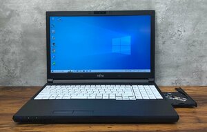 1円～ ●富士通 LIFEBOOK A746/P / Core i7 6600U (2.60GHz) / メモリ 8GB / SSD 256GB / DVD / 15.6型 フルHD (1920×1080) / Win10 Pro