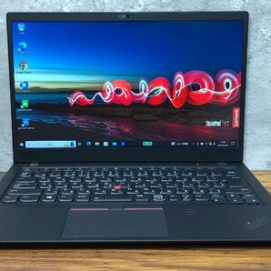 1円～ ●LENOVO ThinkPad X1 Carbon 6th Gen / Core i5 8350U (1.70GHz) / メモリ 8GB / NVMe SSD 256GB / 14型 フルHD / Win10 Pro 64bitの画像1