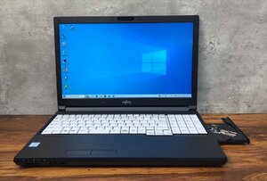 1円～ ●富士通 LIFEBOOK A746/P / Core i7 6600U (2.60GHz) / メモリ 8GB / SSD 256GB / DVD / 15.6型 フルHD (1920×1080) / Win10 Pro