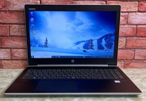 1円～ ●HP PROBOOK 450 G5 / Core i5 7200U (2.50GHz) / メモリ 8GB / HDD 500GB / 15.6型 HD (1366×768) / Win10 Pro 64bit