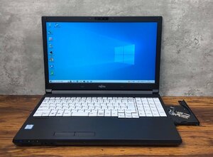 1円～ ●富士通 LIFEBOOK A746/P / Core i7 6600U (2.60GHz) / メモリ 8GB / SSD 256GB / DVD / 15.6型 フルHD (1920×1080) / Win10 Pro