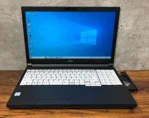 1円～ ●富士通 LIFEBOOK A746/P / Core i7 6600U (2.60GHz) / メモリ 8GB / SSD 256GB / DVD / 15.6型 フルHD (1920×1080) / Win10 Pro