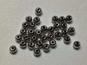 即決/アクリルビーズ/丸玉/3.0mm/ニッケル色/10ｇ/D2-1