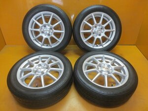 ☆スピスタ☆タイヤホイール　マナレイスポーツ smart　タント Nシリーズ スペーシア　155/65R14　4.5J　+43　100-4　4本　R141117 中古 21