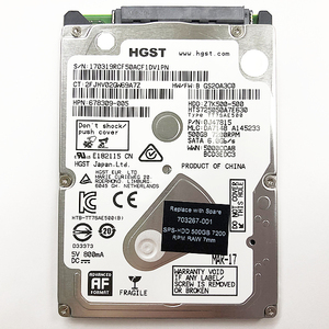 HGST Z7K500-500 500 ГБ толщиной 7200 об / мин жесткий диск SATA 2,5-дюймовый HDD Используется детали ПК Ремонт детали ya2570