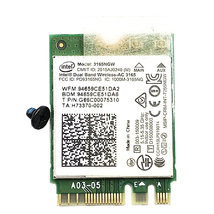 無線LANカード ネジ付 Intel Dual Band Wireless-AC 3165 3165NGW 動作確認済 PCパーツ 修理 部品 パーツ YA2326_画像1