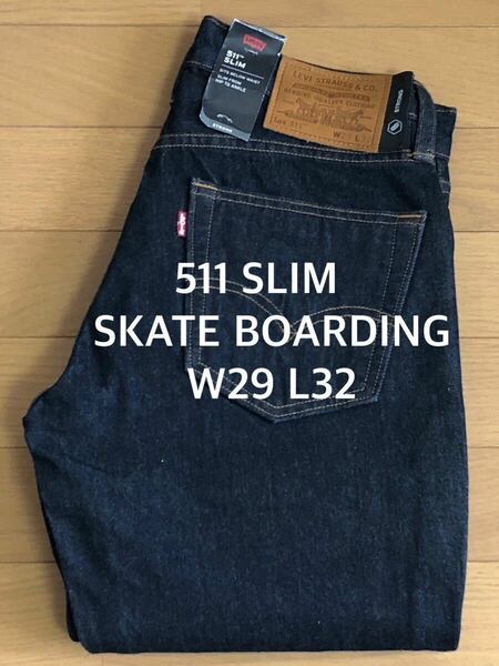 Levi's SKATEBOARDING 511 SLIM FITダークインディゴW29 L32