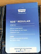 Levi's 505 REGULAR FIT WORN IN DARKINDIGO COOL W31 L32_画像7