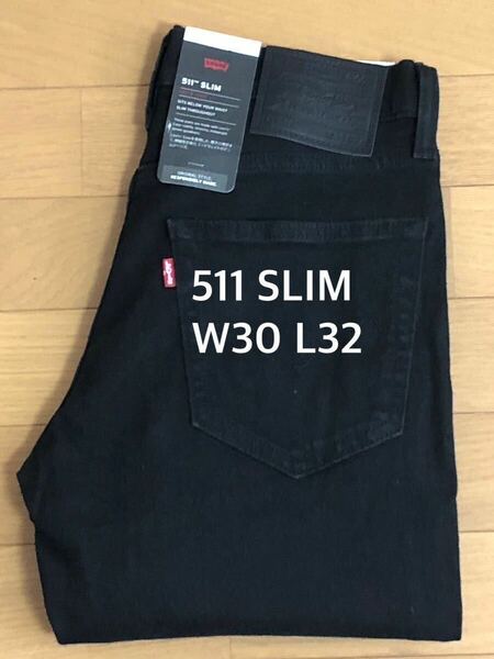 Levi's 511 SLIM FIT BLACK NIGHTSHINE W30 L32