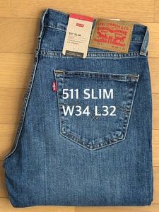 Levi's 511 SLIM FIT MEDIUM INDIGO W34 L32