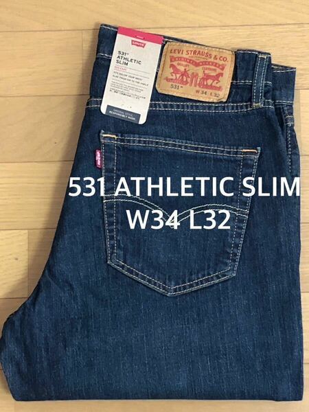 Levi's 531 ATHLETIC SLIM COULDNT AGREE MORE W34 L32