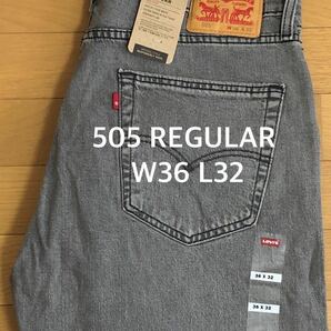 Levi's 505 REGULAR GREY BUZZ W36 L32