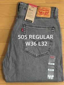 Levi's 505 REGULAR GREY BUZZ W36 L32