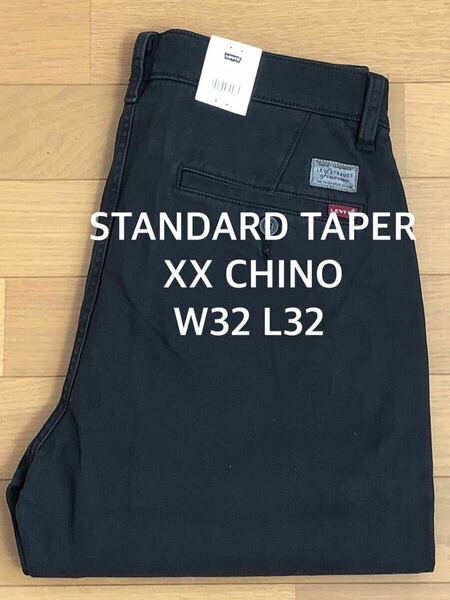 Levi's XX CHINO STANDARD TAPER MINERAL BLACK W32 L32