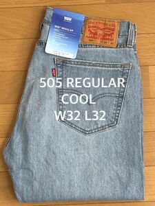 Levi's 505 REGULAR FIT WORN IN LIGHTINDIGO COOL W32 L32