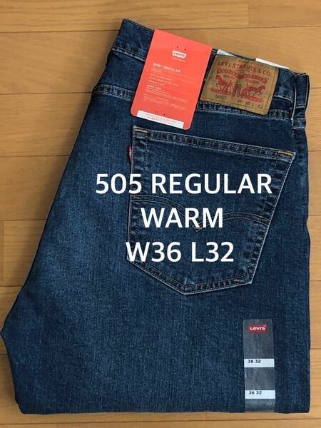 Levi's 505 REGULAR FIT WARM 005052535 W36 L32