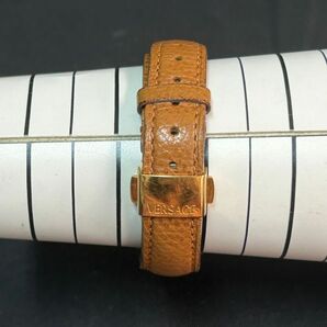ECc157D06 VERSACE ヴェルサーチ ASQ90 革ベルト レディース クォーツ 腕時計の画像5