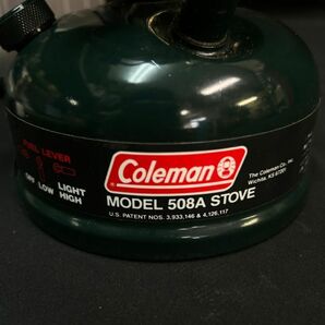 GDc273D06 動作品 Coleman コールマン MODEL 508A STOVE ストーブ 508F454J ガスコンロ シングルバーナー 緑 グリーン 1995年4月製造の画像7