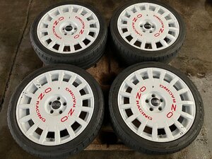 OZ Racing　Rally Racing ホワイト　7.5J 18インチ +48 5-100 (＆タイヤ)　4本/ OZレーシング ラリーレーシング 86 プリウス 18 7.5 白 4枚