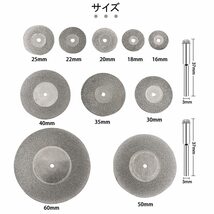 YIBOOOM 丸穴ミニルータービット 12個セット ミニルーターカッター 小径丸鋸刃 切断刃 充電式ミニルーター マイクログライ_画像2