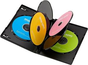 ブラック 6枚収納 10枚セット サンワサプライ DVDトールケース(6枚収納・10枚セット・ブラック) DVD-TN6-10BK