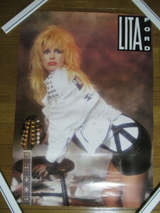 当時物 リタ・フォード ポスター 51.5cm×72.5 LITA FORD 非売品 