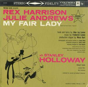 A00589487/LP/My Fair Lady Original London Cast「My Fair Lady オリジナル・キャスト」