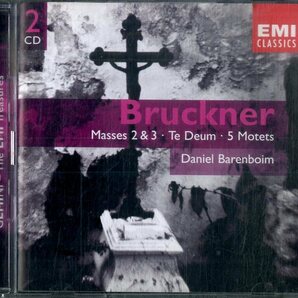 D00151338/CD2枚組/ダニエル・バレンボイム「ブルックナー：Masses 2 & 3 Te Deum 5 Motets」の画像1