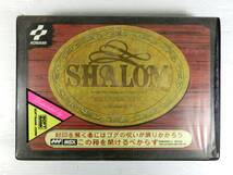 n614 ☆ 中古美品【動作未確認】MSX シャロム SHALOM 魔城伝説 3 完結編 ゲームソフト ジャンク現状扱い ☆_画像1