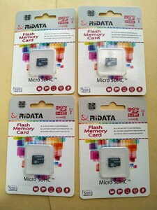 [ free shipping * pursuit number have ]RiDATA PRO series micro SDHC 32GB × 4 sheets UHS-I CLASS10 MADE IN TAIWAN( new goods unused unopened )