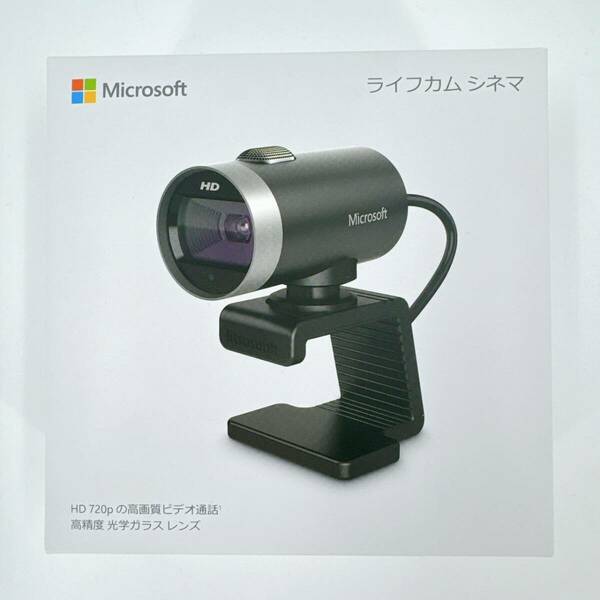 新品未開封 未使用 マイクロソフト Microsoft ライフカムシネマ webカメラ 在宅 HD 720p ノweb会議用 カメラ 黒 360度回転