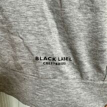 人気★BLACK LABEL CRESTBRIDGE ブラックレーベルクレストブリッジ ロンT カットソー 薄手スウェット チェック グレー ロゴ_画像5