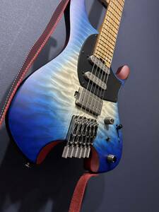 美品 Ibanez Q Standard QX54QM-BSM ヘッドレス エレキギター アイバニーズ キルト EVO Gold