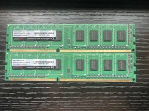 ★☆[メモリ] Panram W3U1600PS-2G DDR3 PC3-12800 2GB 2枚☆★