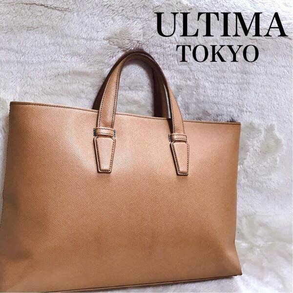 美品 ultima tokyo オールレザー ビジネスバッグ トートバッグ ウルティマトーキョー